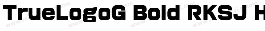 TrueLogoG Bold RKSJ H字体转换